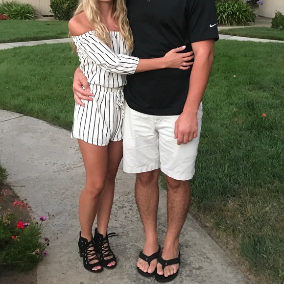 Striped Romper - Picture 4 of 9